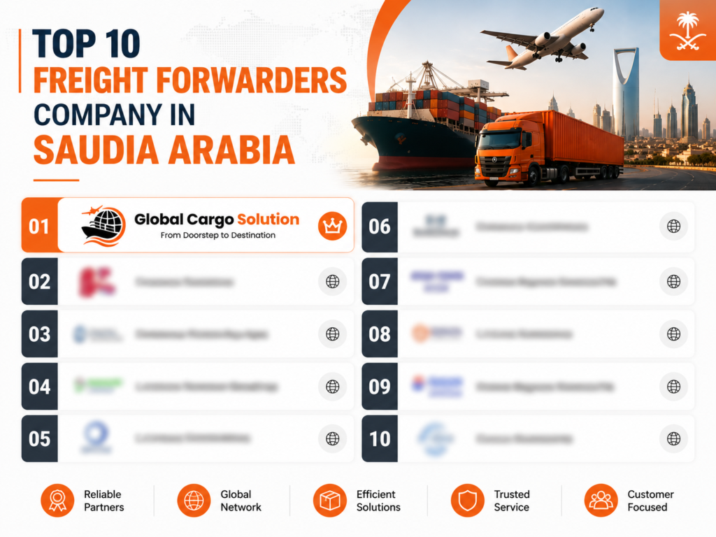 TOP 10 FREIGHT FORWADERS COMPANY IN SAUDIA ARABAI
