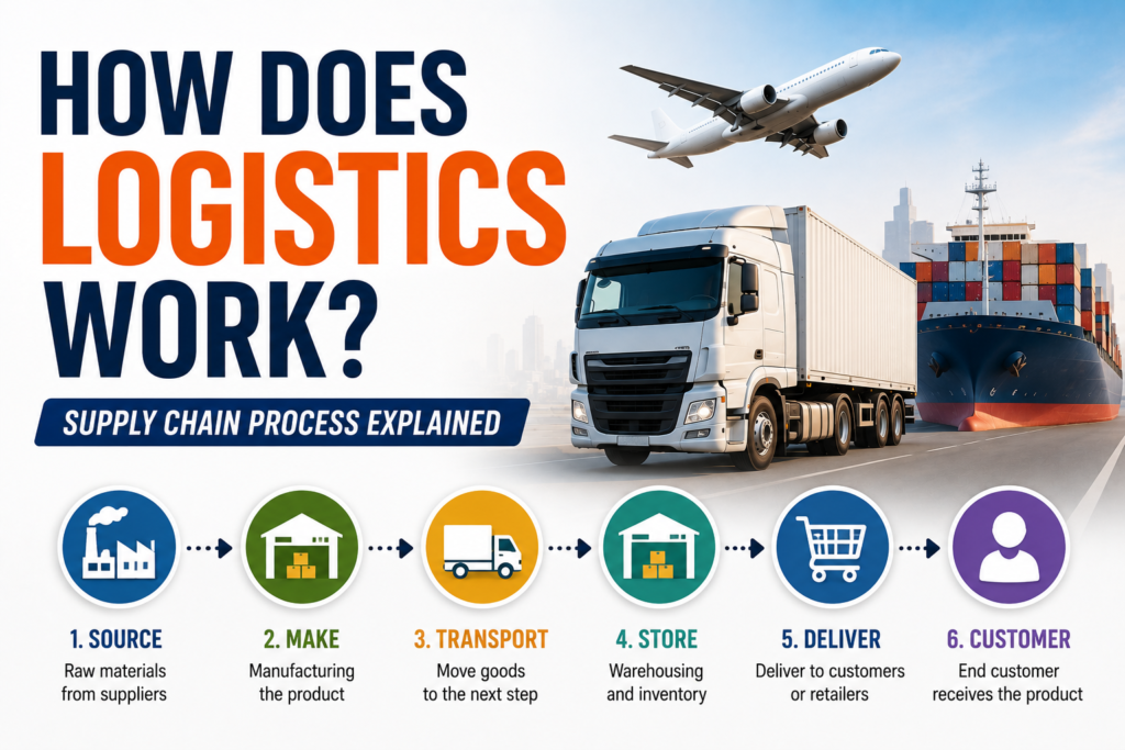 How Does Logistics Work Supply Chain Process Explained